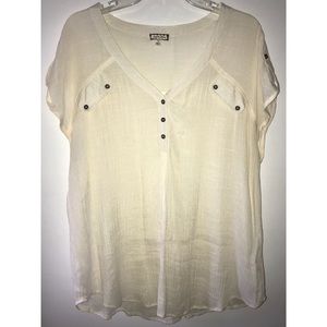 Off white/cream linen blouse